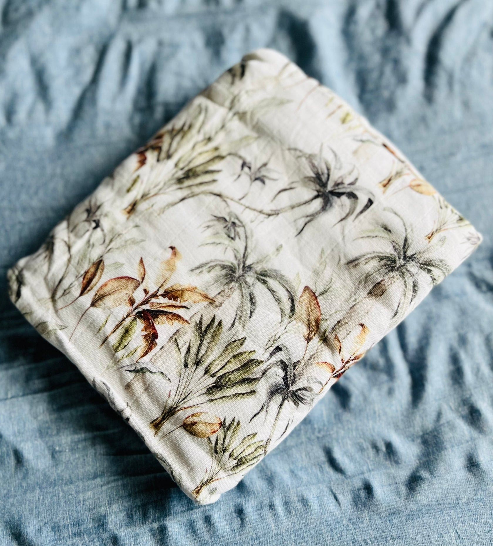 Palms Bamboo Cotton Swaddle - Image 2