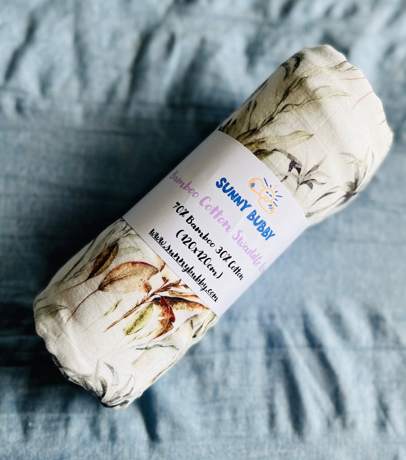 Palms Bamboo Cotton Swaddle