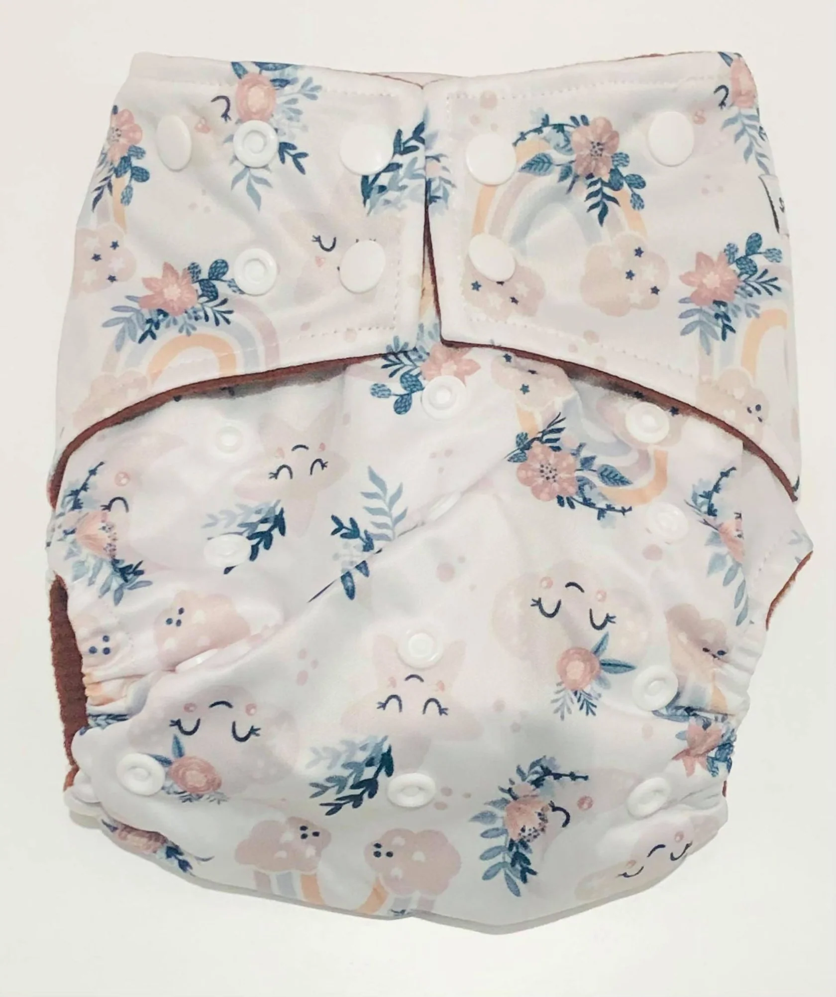 Pastel Skies OSFM Coffee Fleece Pocket MCN