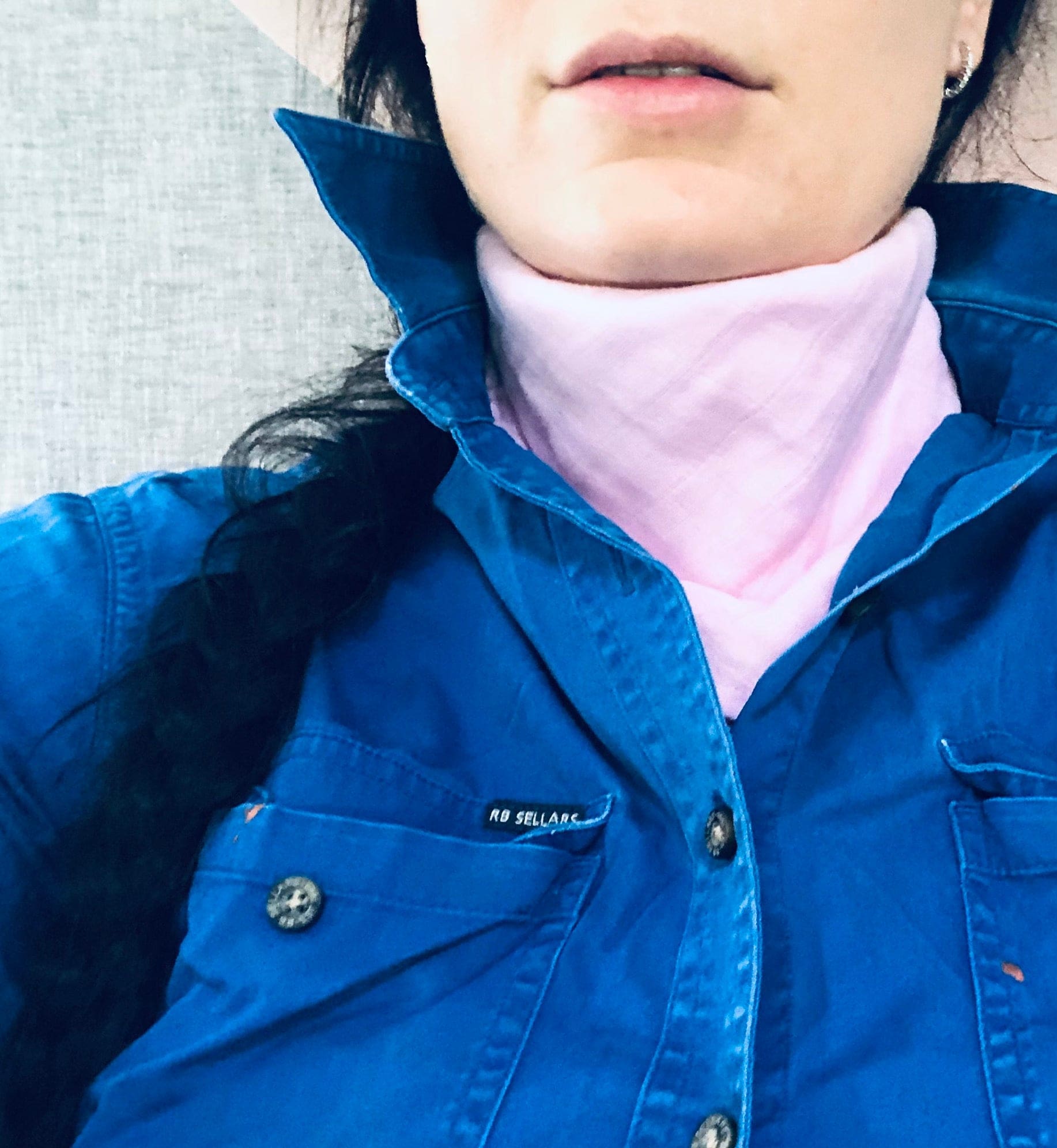 Fairy Floss Bandana Bib/Neck Sun Cover - Image 6