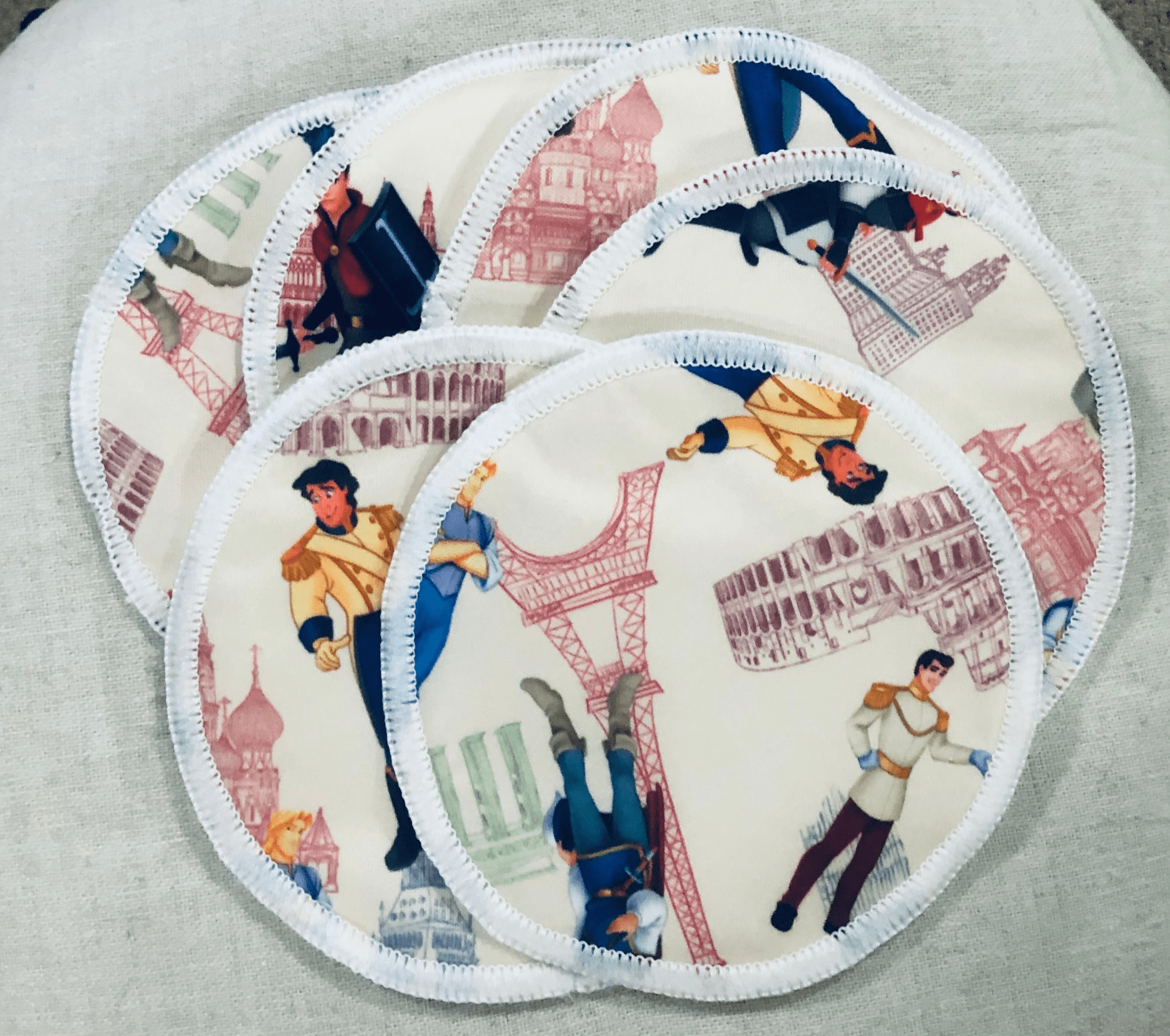 Three Pairs of The Princes Bamboo Cotton Reusable Breast Pads