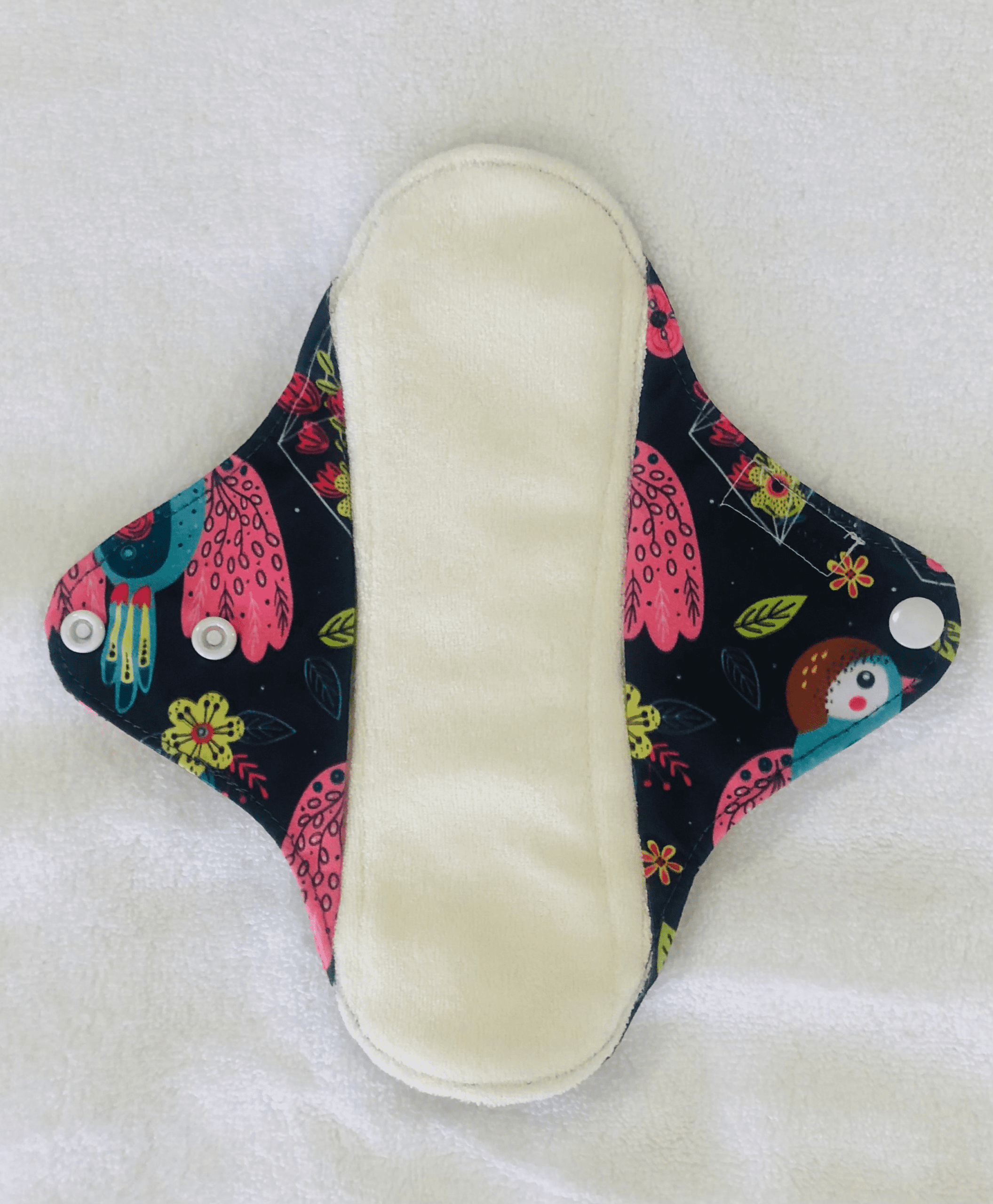 Bloombird Dark Reusable Bamboo Cotton Cloth Pads - Image 4
