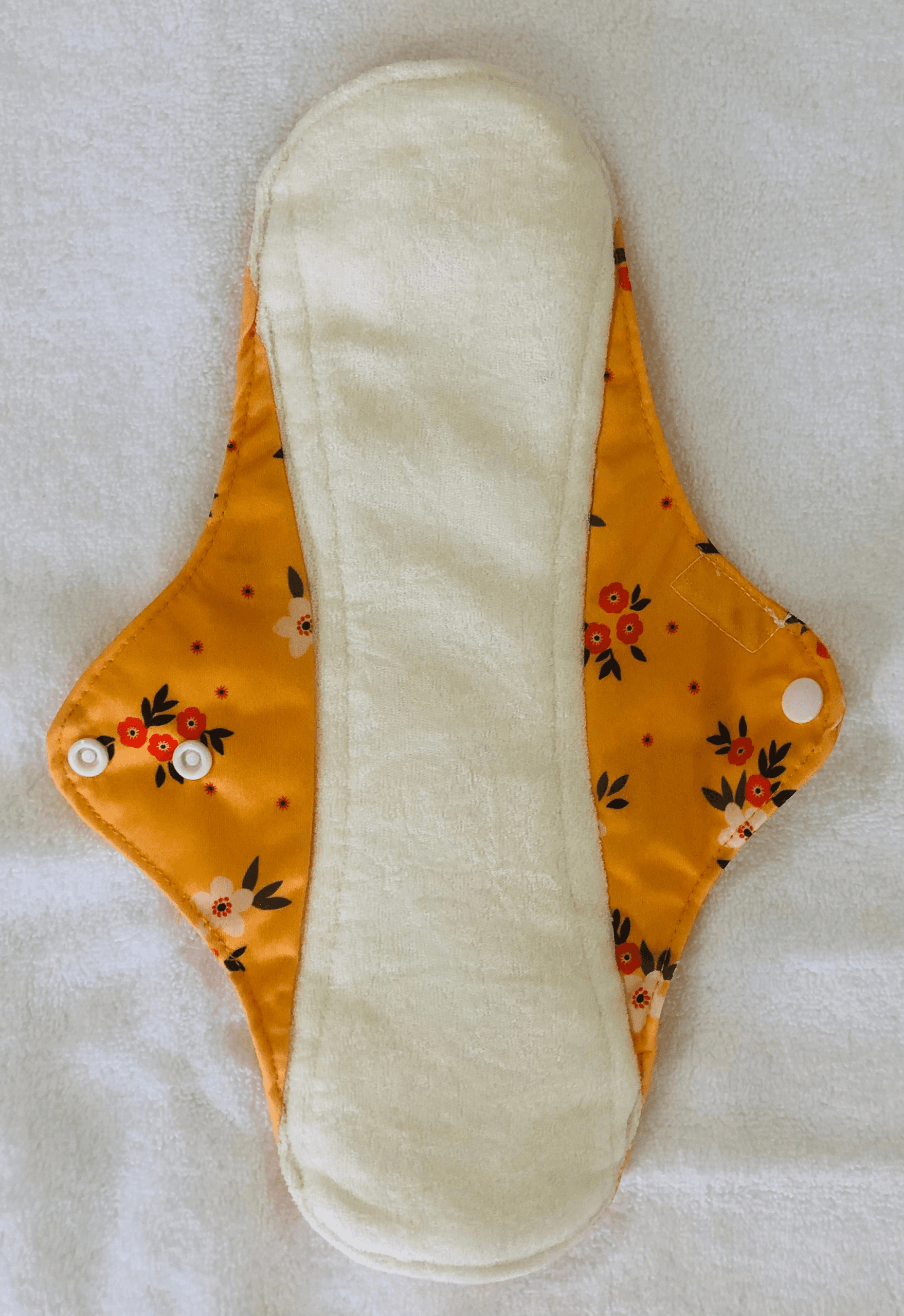Sunny Flowers Reusable Bamboo Cotton Cloth Pads - Image 8