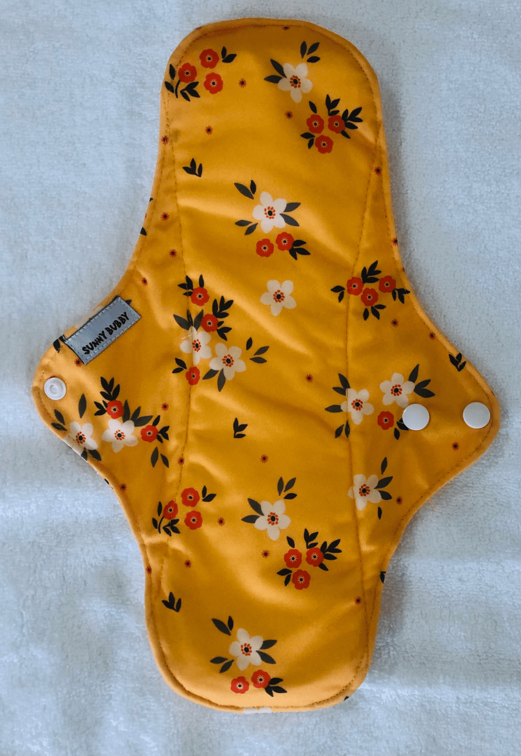 Sunny Flowers Reusable Bamboo Cotton Cloth Pads - Image 9
