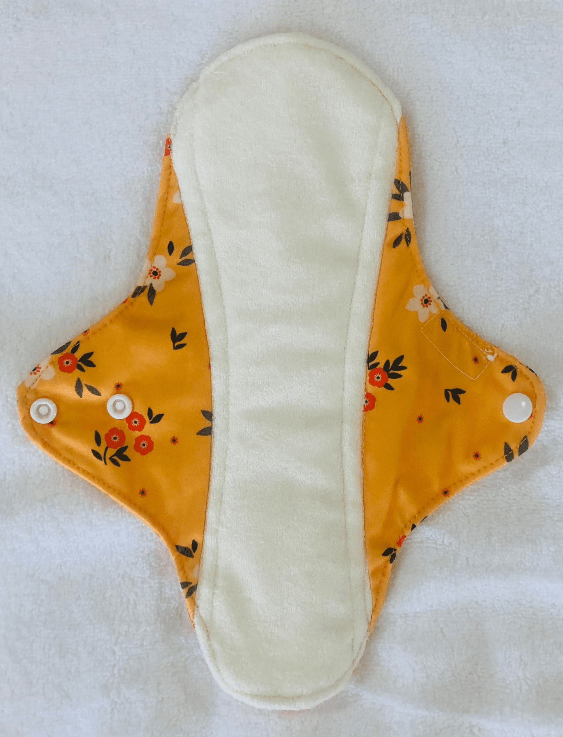 Sunny Flowers Reusable Bamboo Cotton Cloth Pads - Image 6