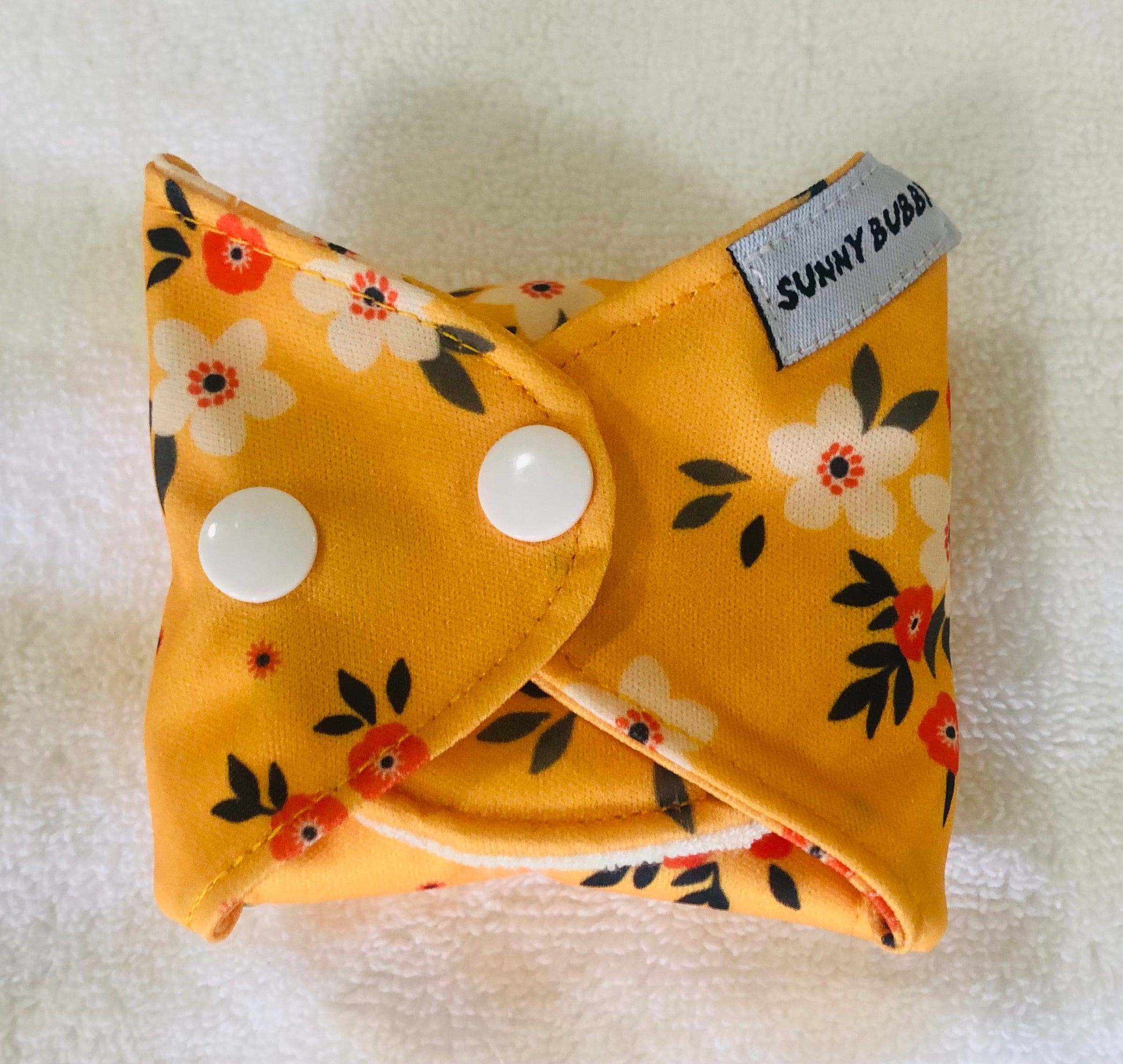Sunny Flowers Reusable Bamboo Cotton Cloth Pads - Image 13
