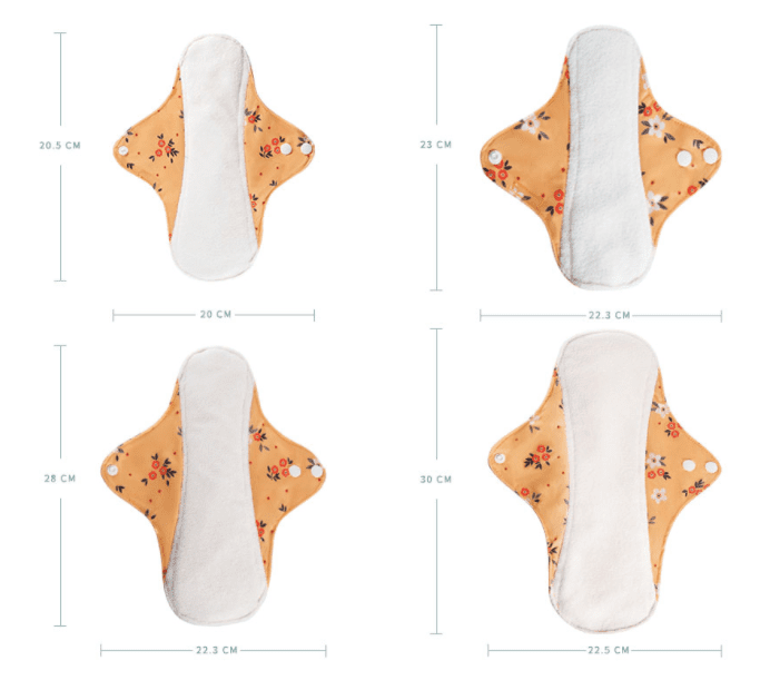 Sunny Flowers Reusable Bamboo Cotton Cloth Pads - Image 10