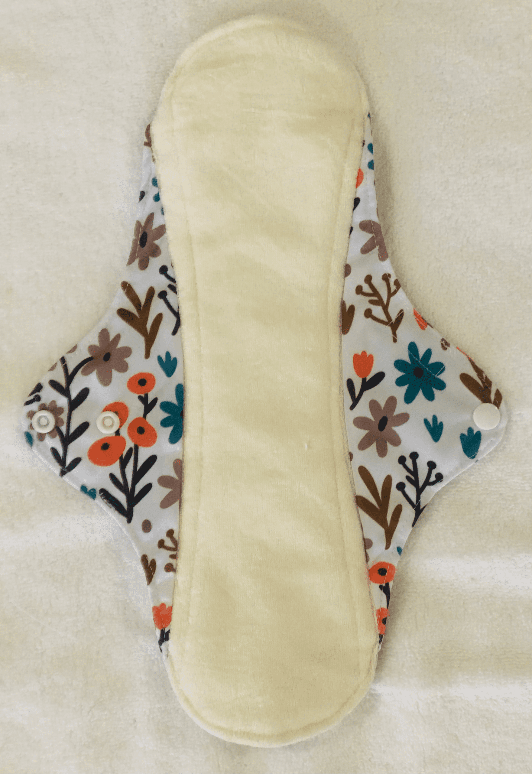 Colourful Flowers Reusable Bamboo Cotton Cloth Pads - Image 8