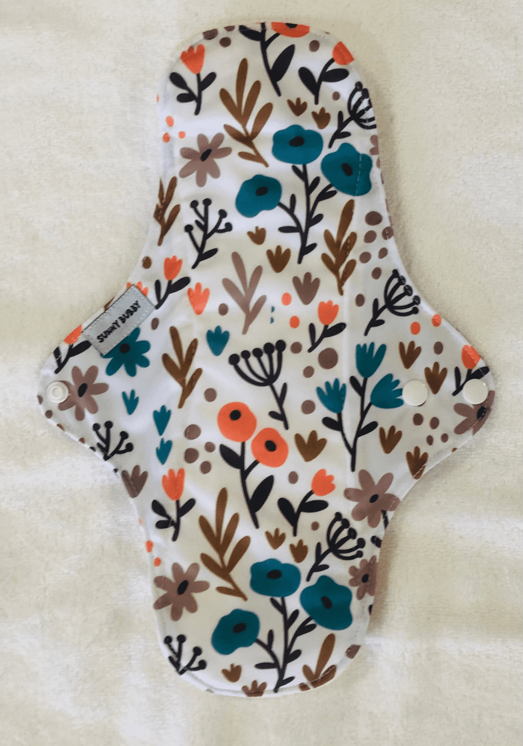Colourful Flowers Reusable Bamboo Cotton Cloth Pads - Image 9