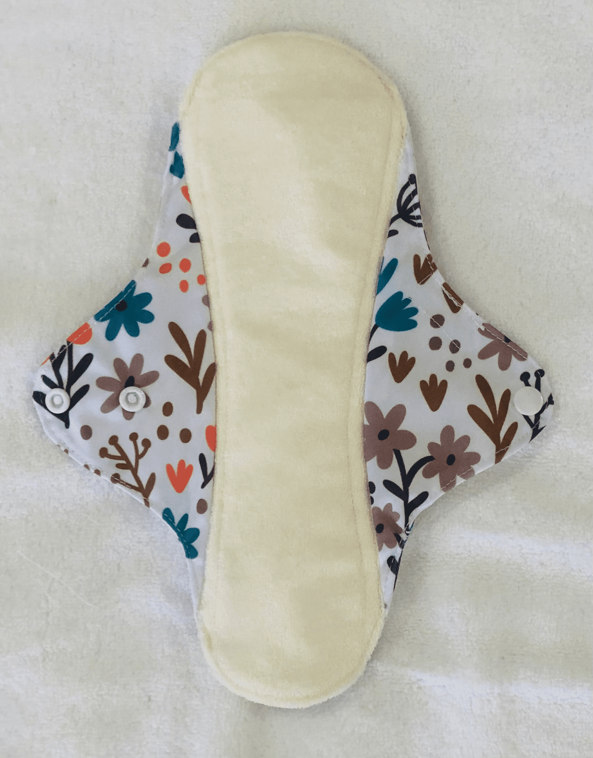 Colourful Flowers Reusable Bamboo Cotton Cloth Pads - Image 6