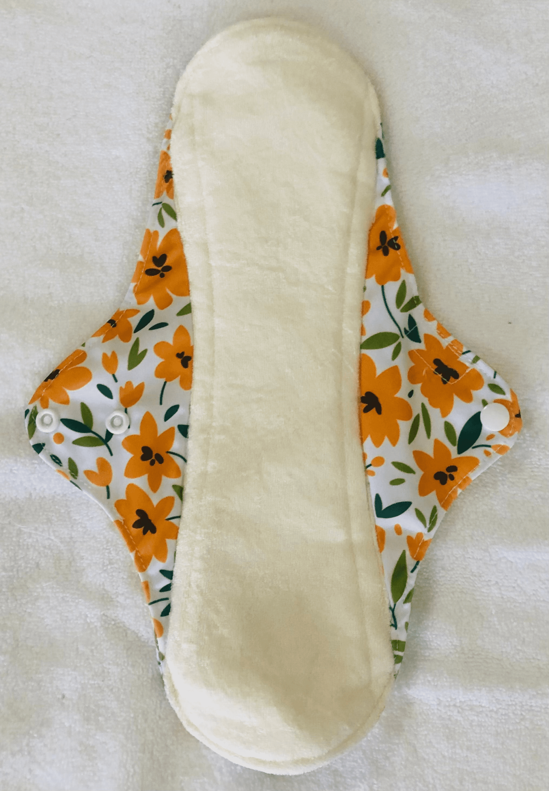 Yellow Flowers Reusable Bamboo Cotton Cloth Pads - Image 8