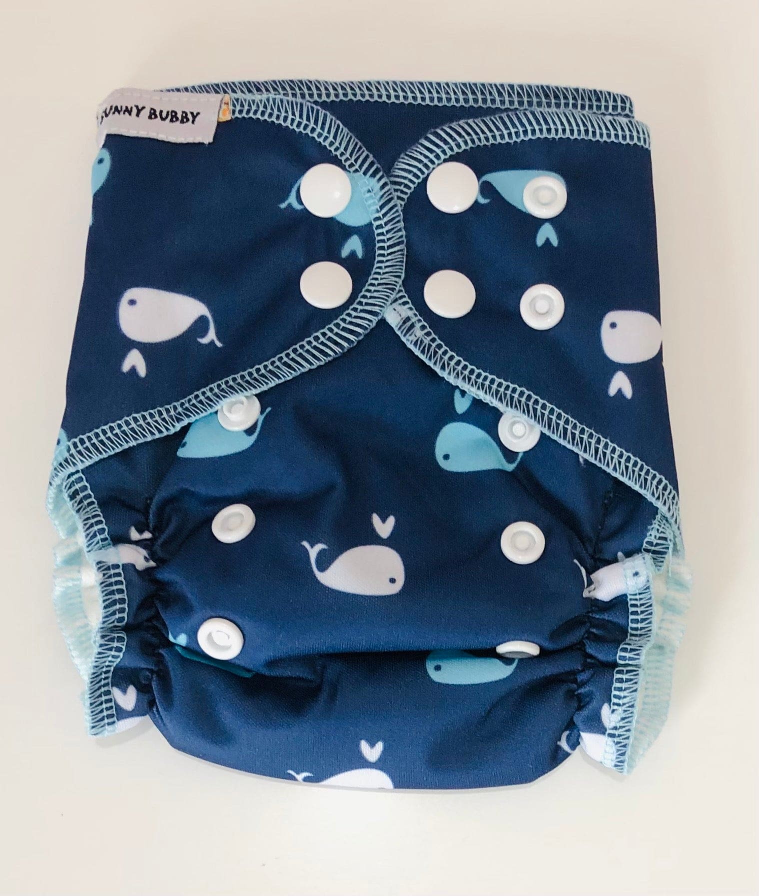 The Blue Whales Bamboo Cotton Newborn All in One MCN