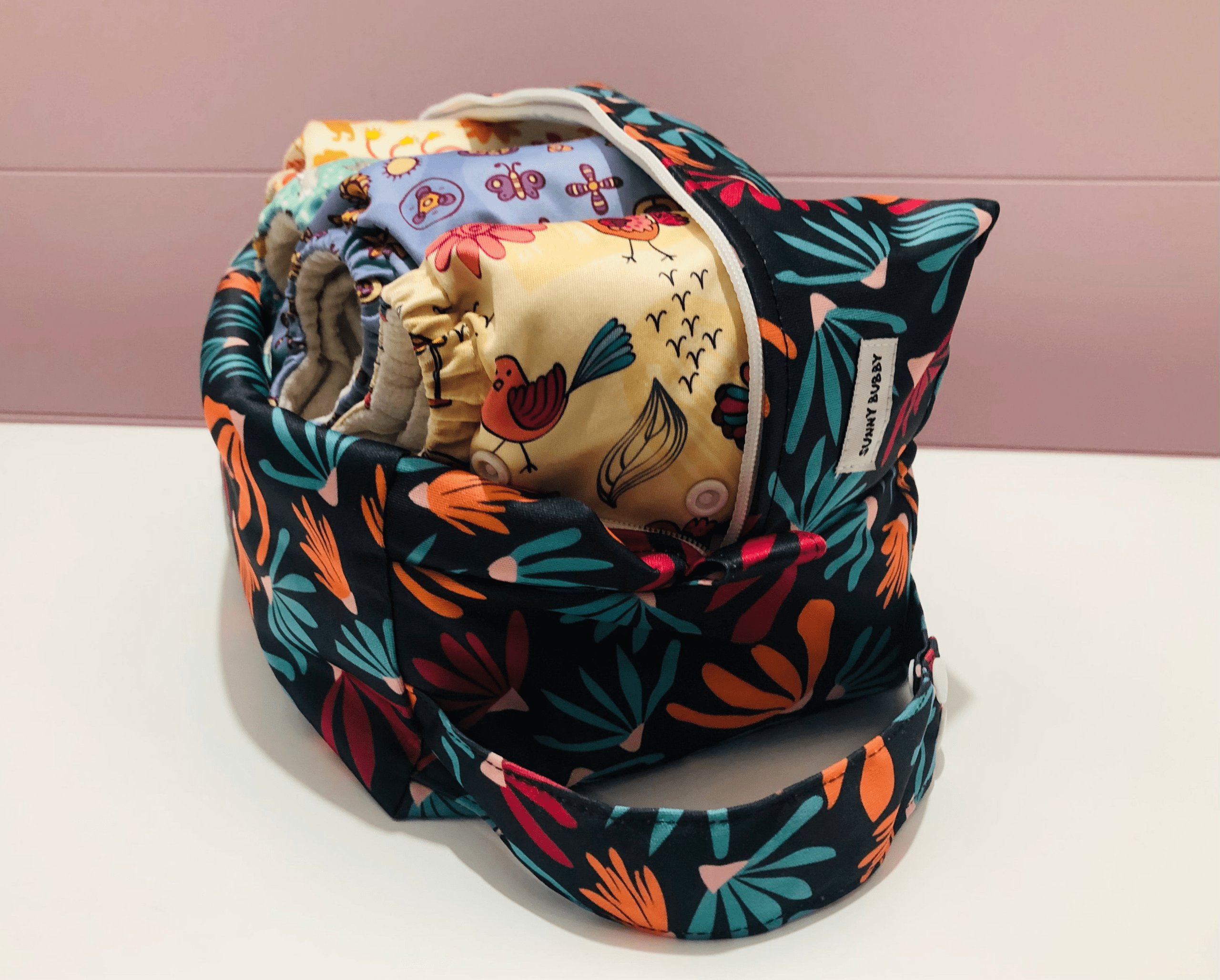 Flower Bed Nappy Wet Bag POD - Image 6