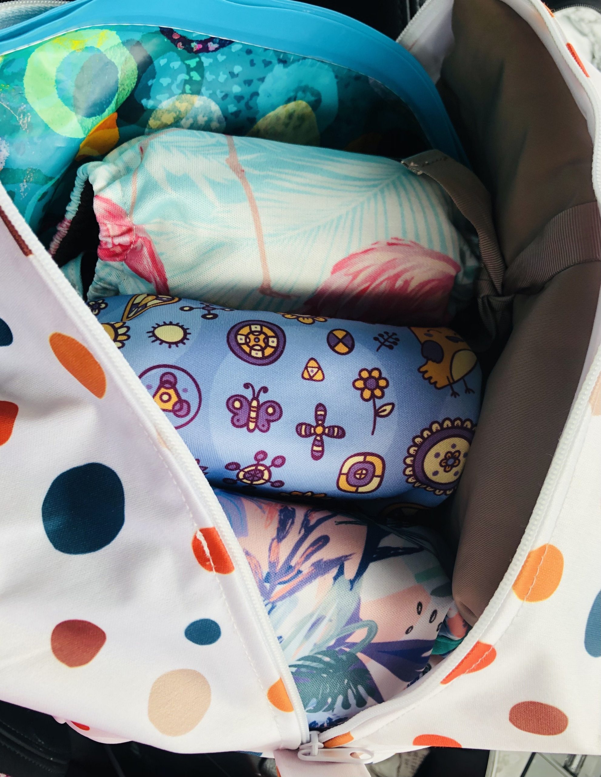 Hot Air Balloons Nappy Wet Bag POD - Image 14