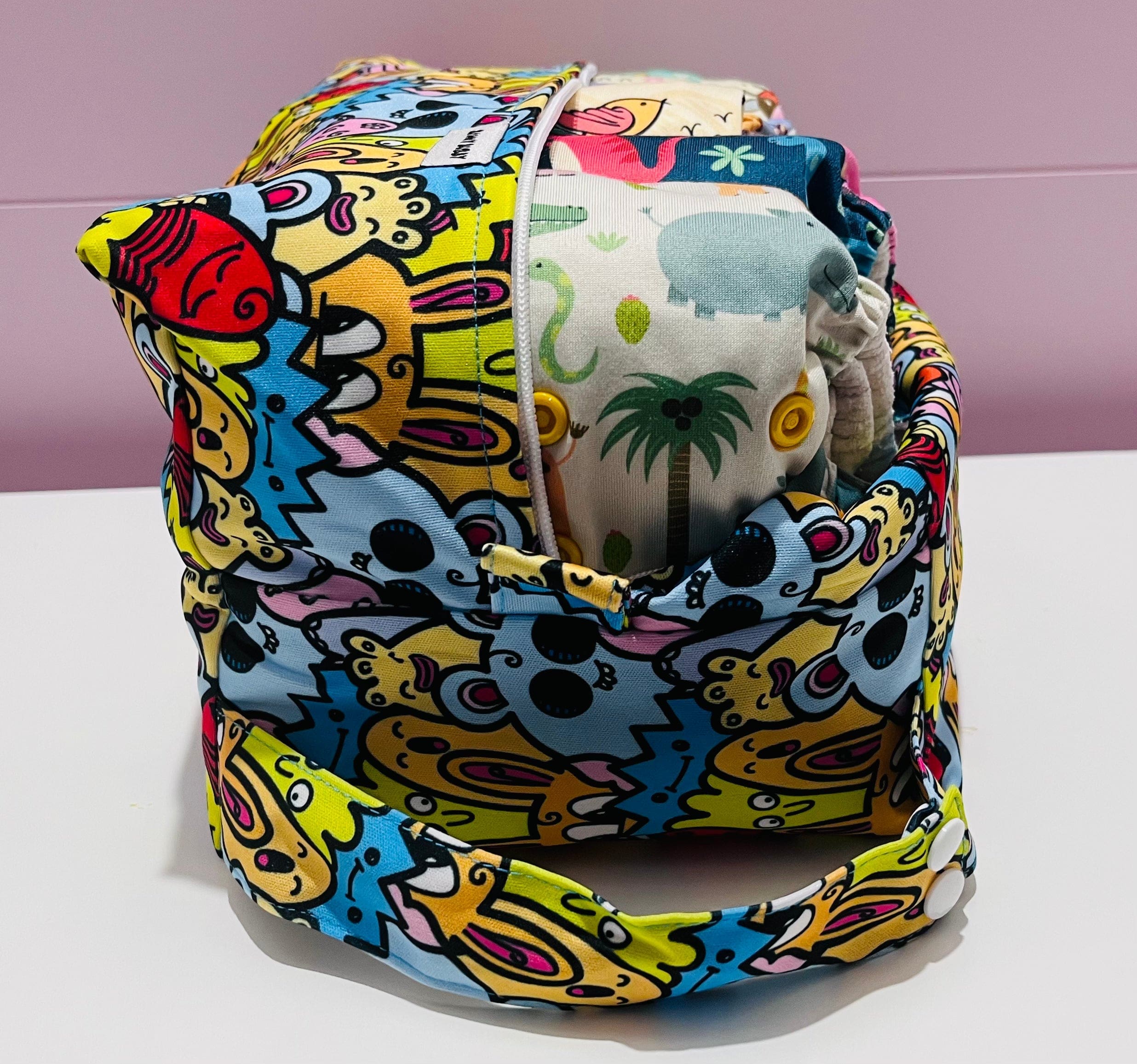 Cartoons Nappy Wet Bag POD - Image 5