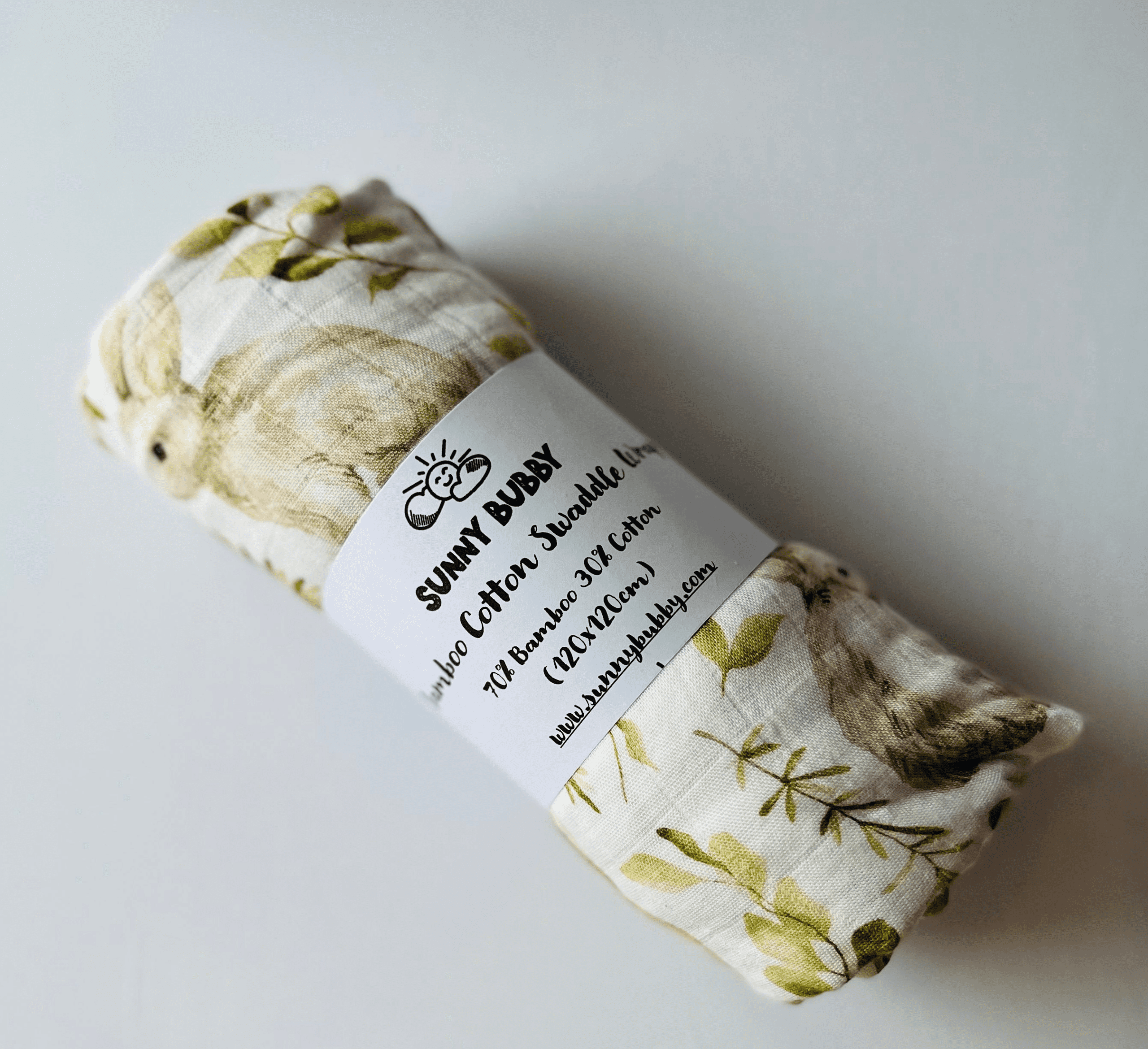Sunny Bubby Bunnies Bamboo Cotton Swaddle - Image 3
