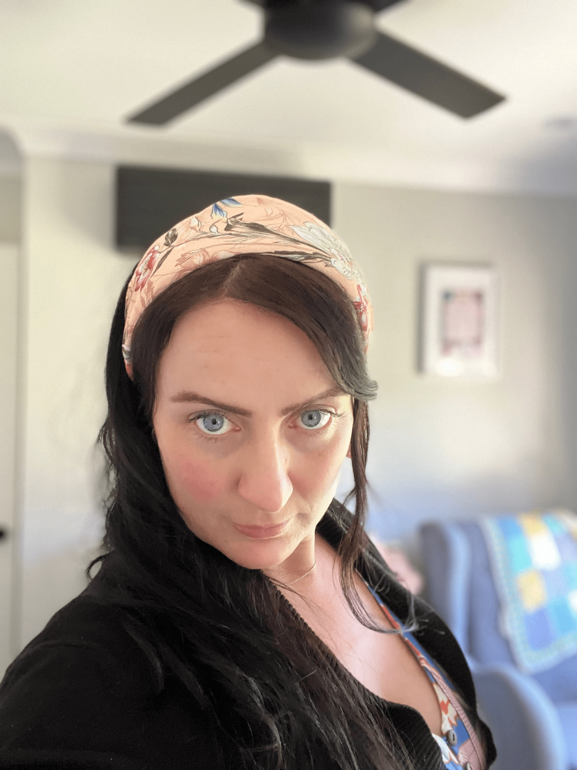 Apricot Blooms Bamboo Cotton Cloth - Image 5