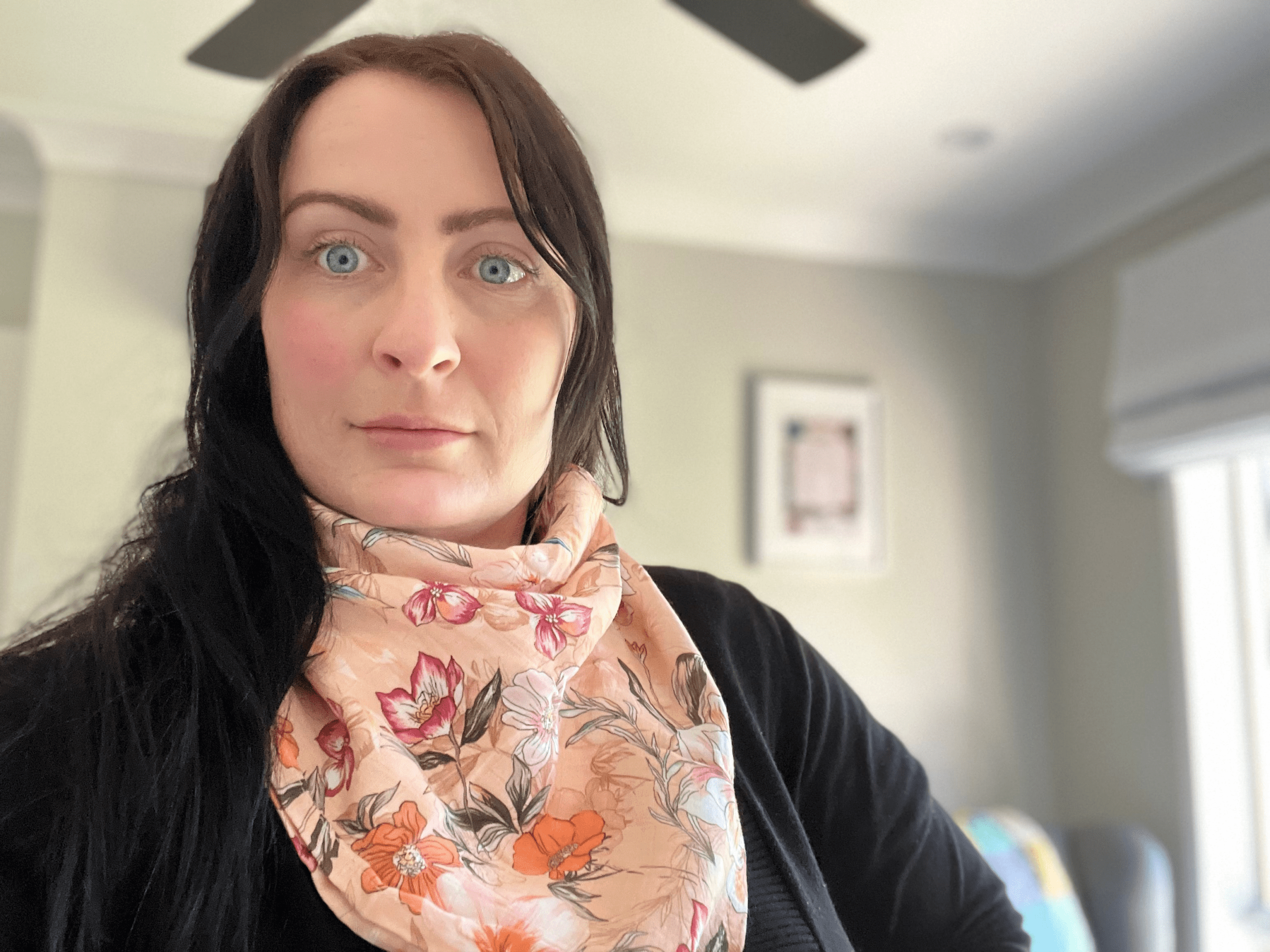 Apricot Blooms Bamboo Cotton Cloth - Image 7