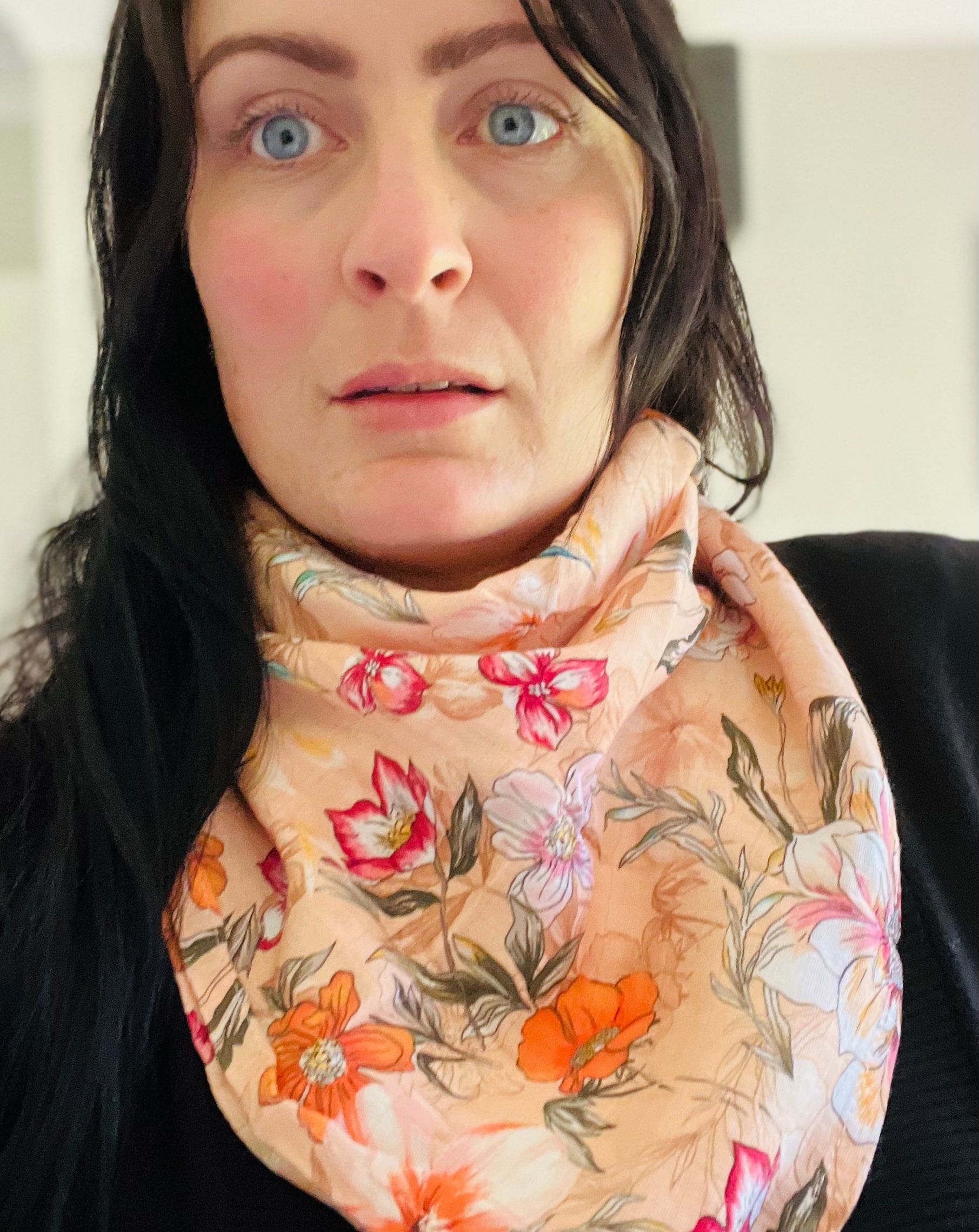 Apricot Blooms Bamboo Cotton Cloth - Image 6