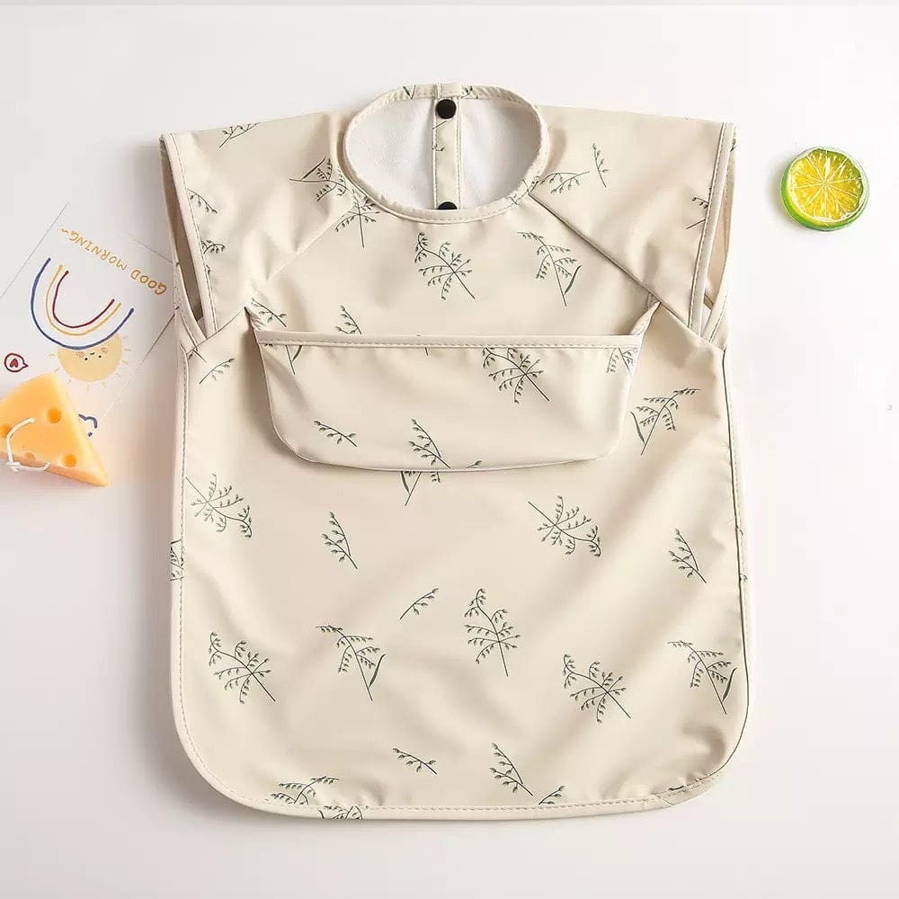 Recycled Polyester Sleeveless Baby Smock Bib with Pocket - Image 10