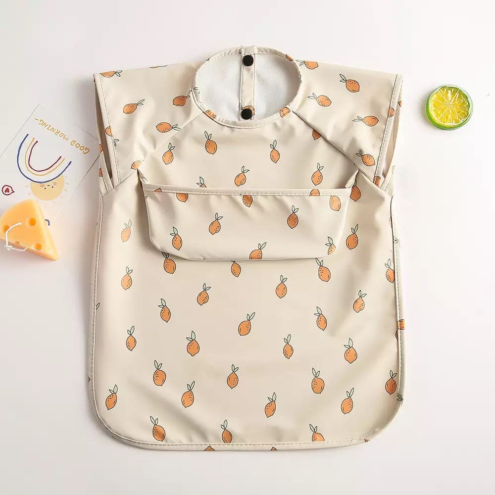 Recycled Polyester Sleeveless Baby Smock Bib with Pocket - Image 14