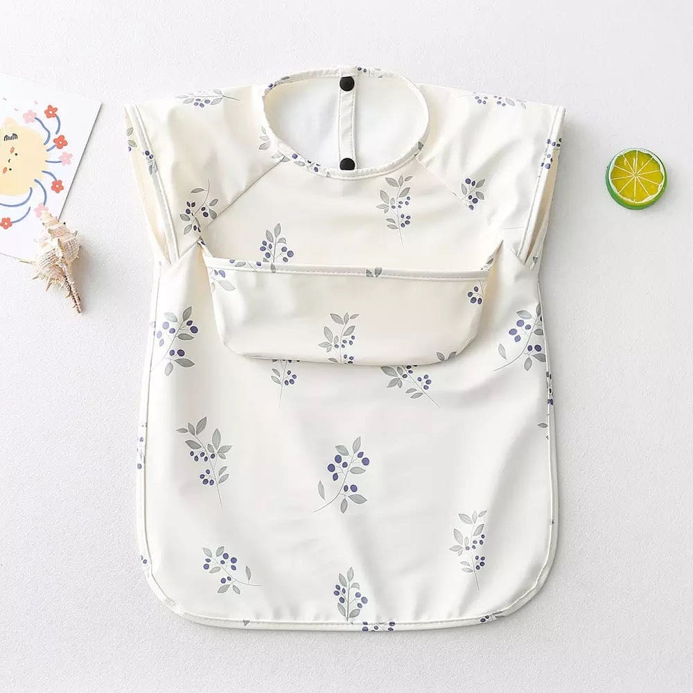 Recycled Polyester Sleeveless Baby Smock Bib with Pocket - Image 21