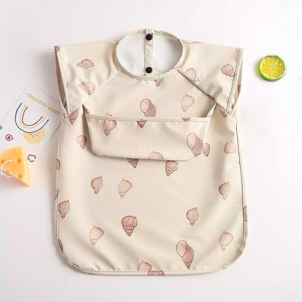 Recycled Polyester Sleeveless Baby Smock Bib with Pocket - Image 23