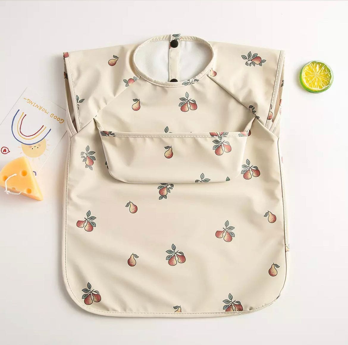 Recycled Polyester Sleeveless Baby Smock Bib with Pocket - Image 25