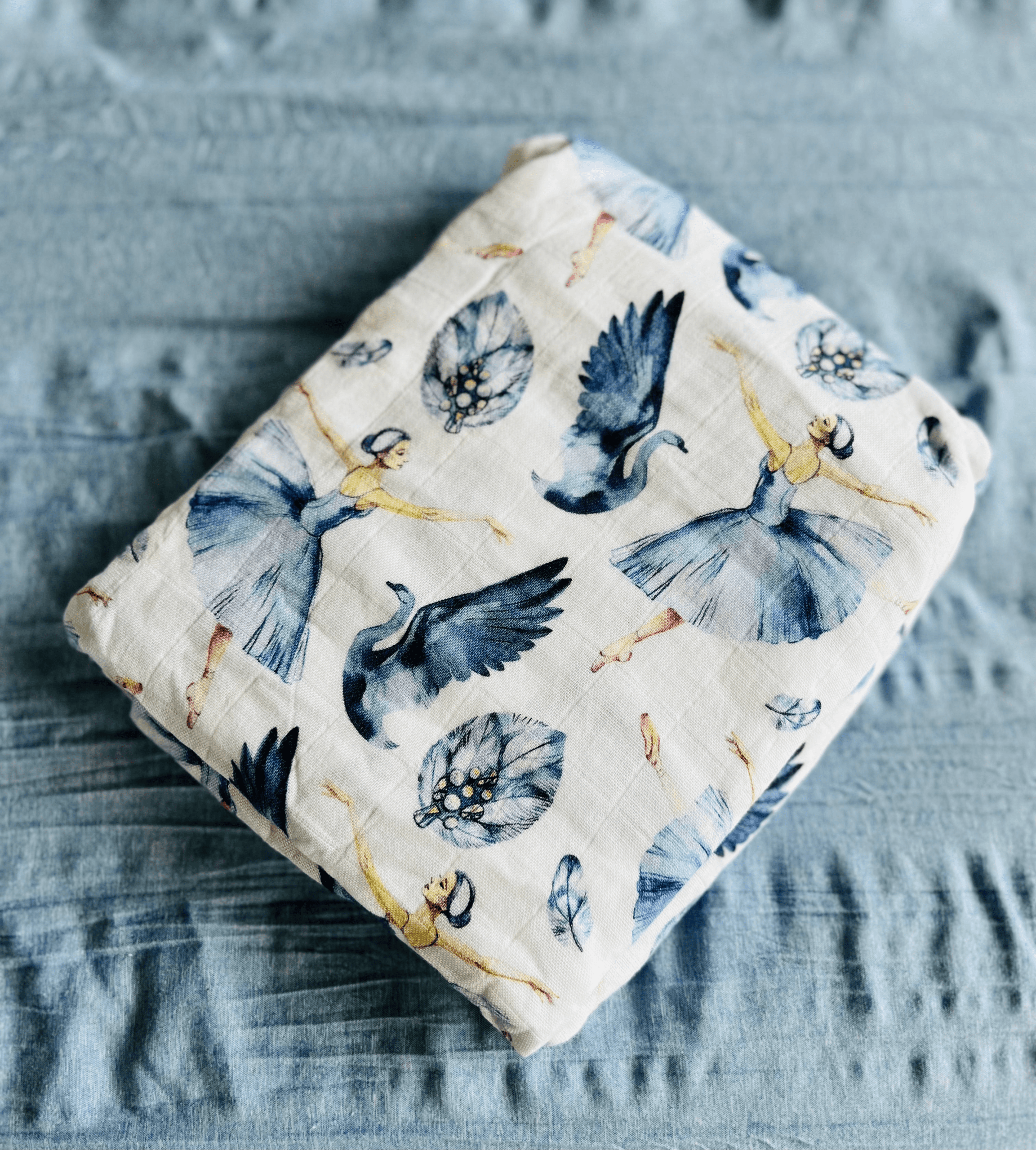 Ballerina Bamboo Cotton Swaddle - Image 3