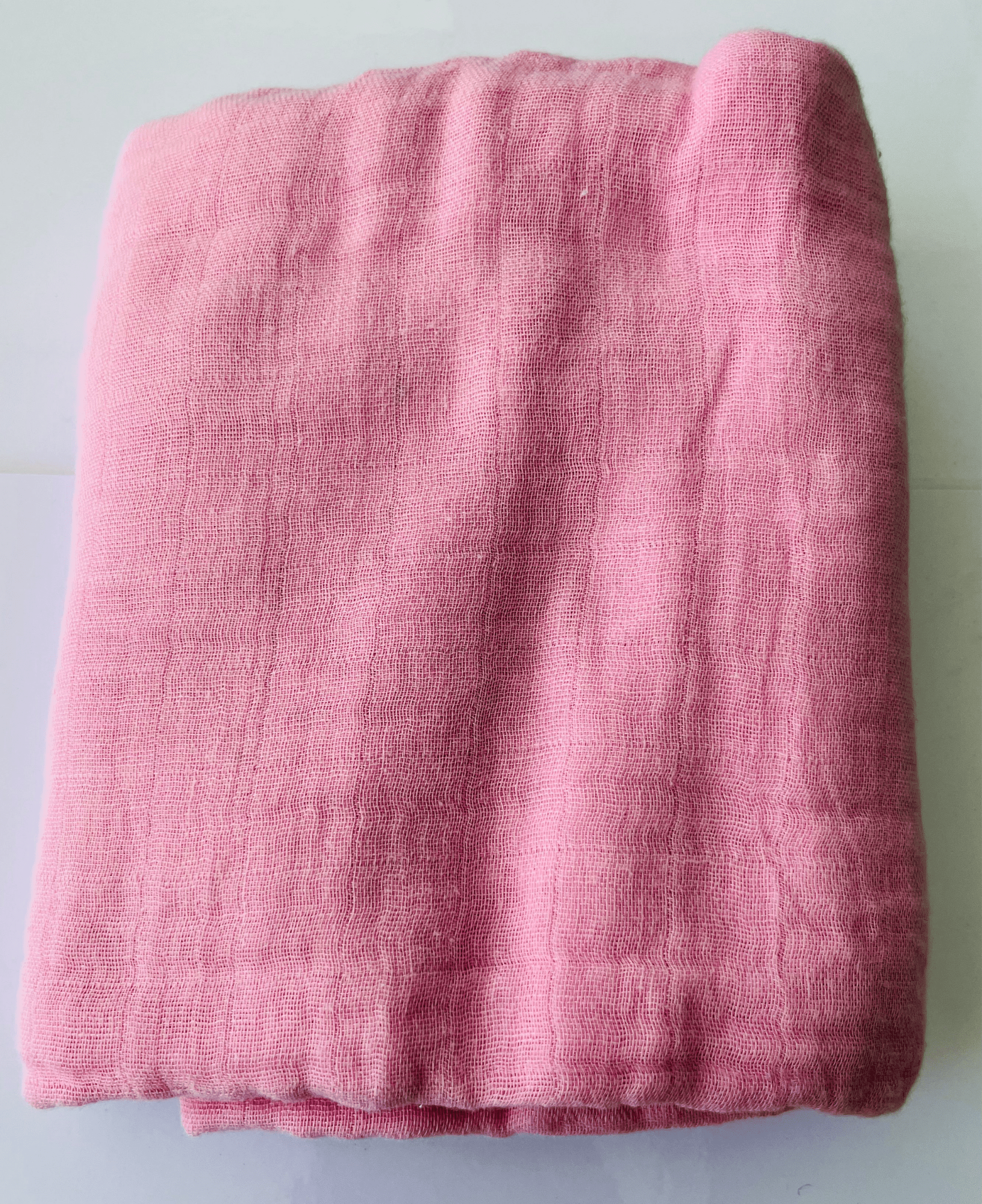 Baby Pink 100% Muslin Cotton Swaddle - Image 3