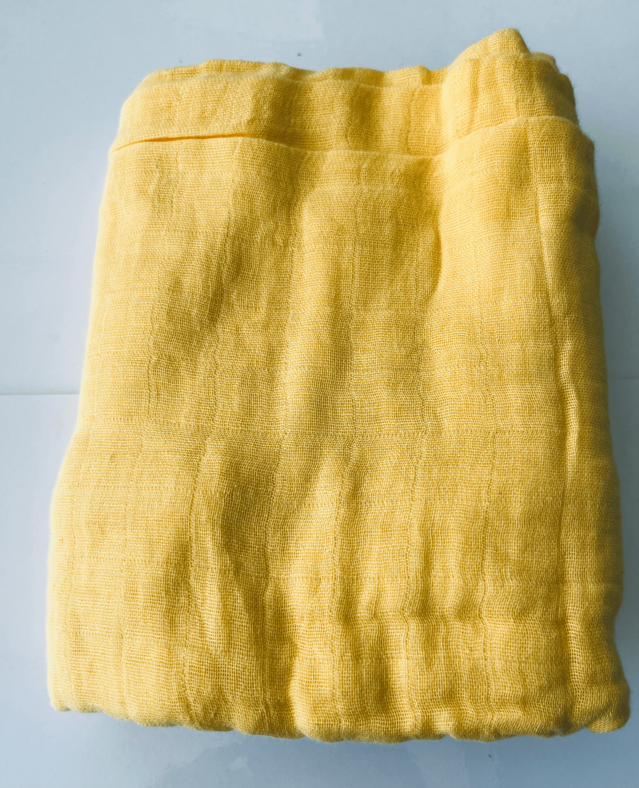 Yellow 100% Muslin Cotton Swaddle - Image 3