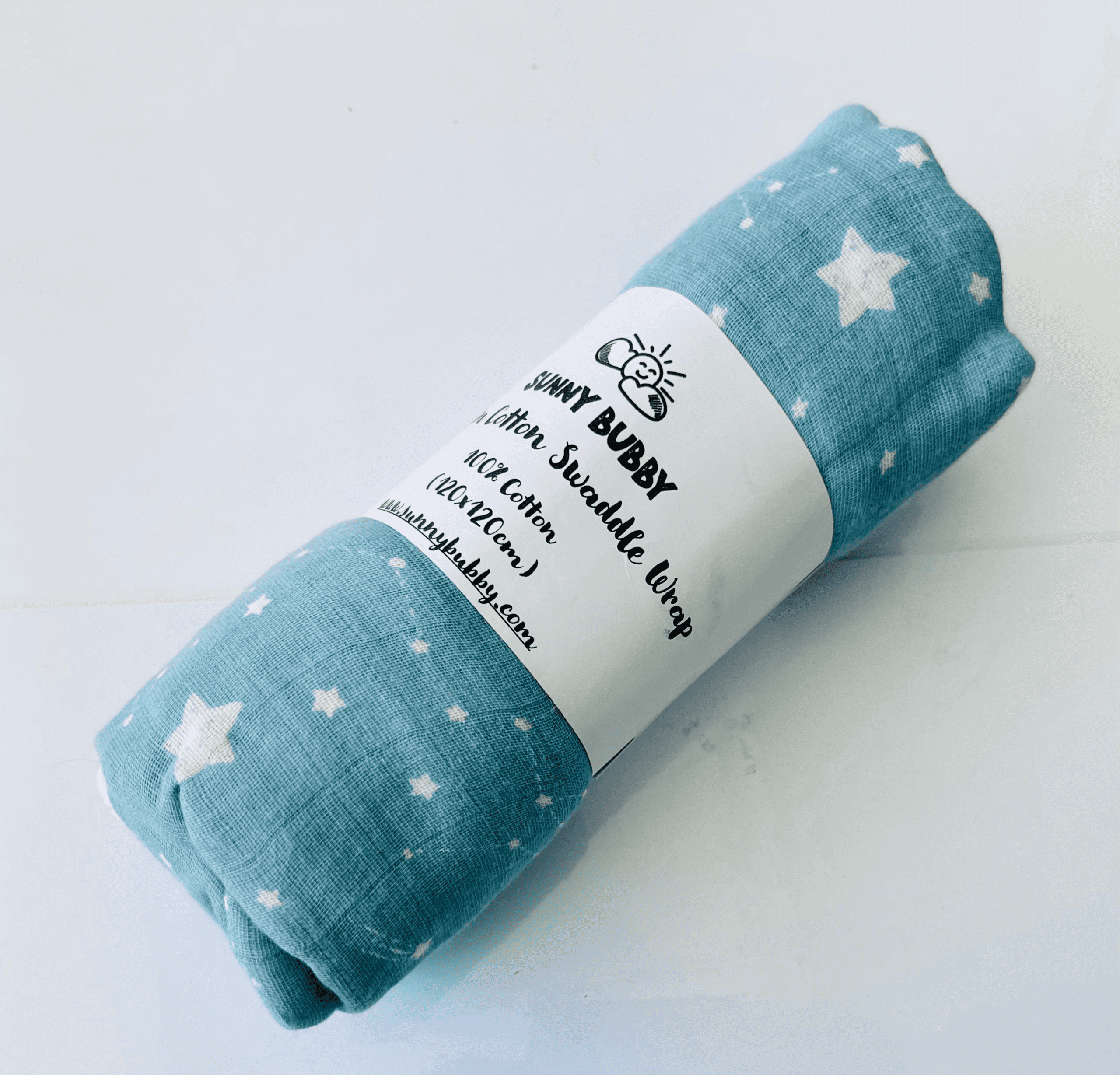 Moon & Stars 100% Muslin Cotton Swaddle