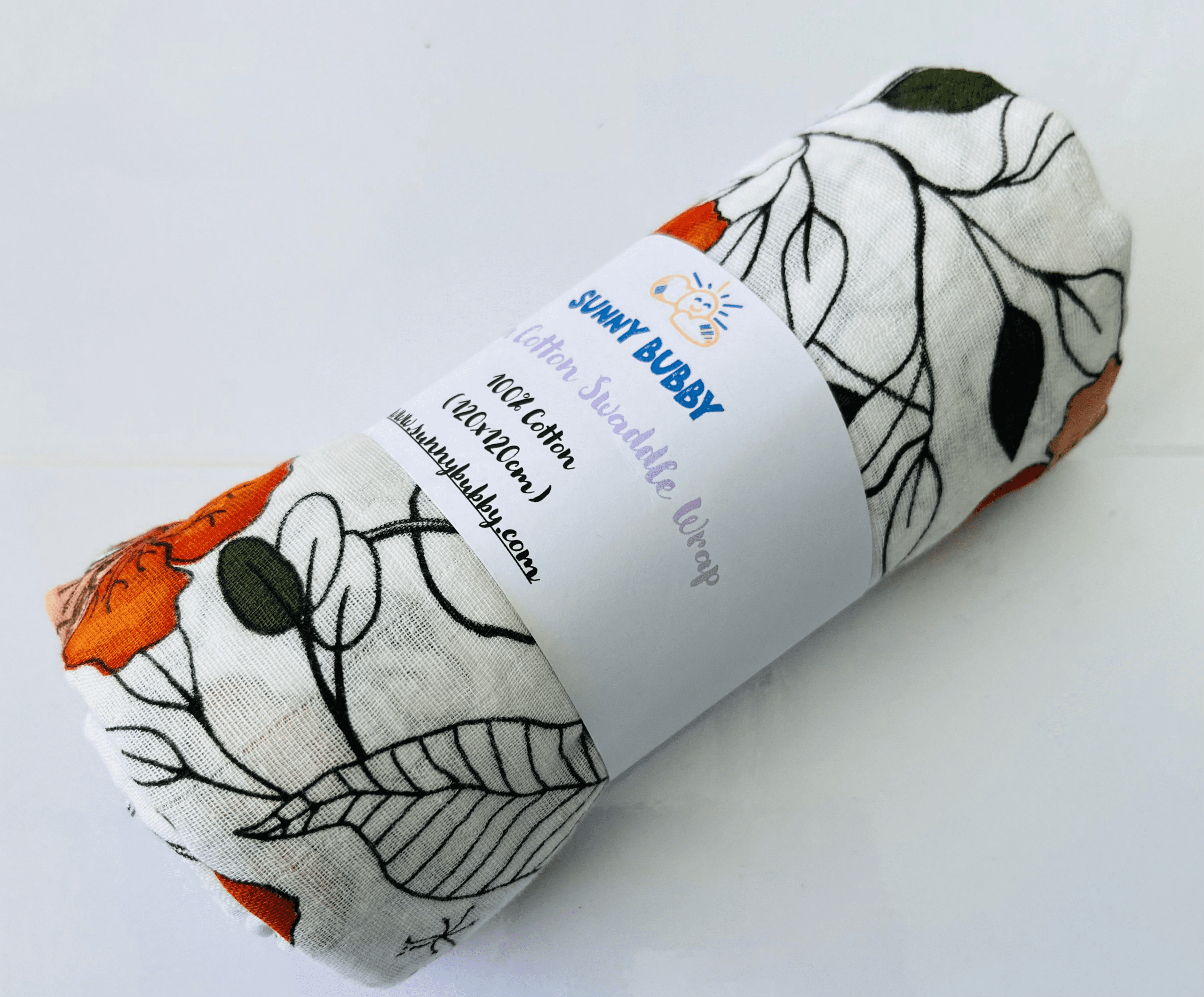 Hibiscus 100% Muslin Cotton Swaddle