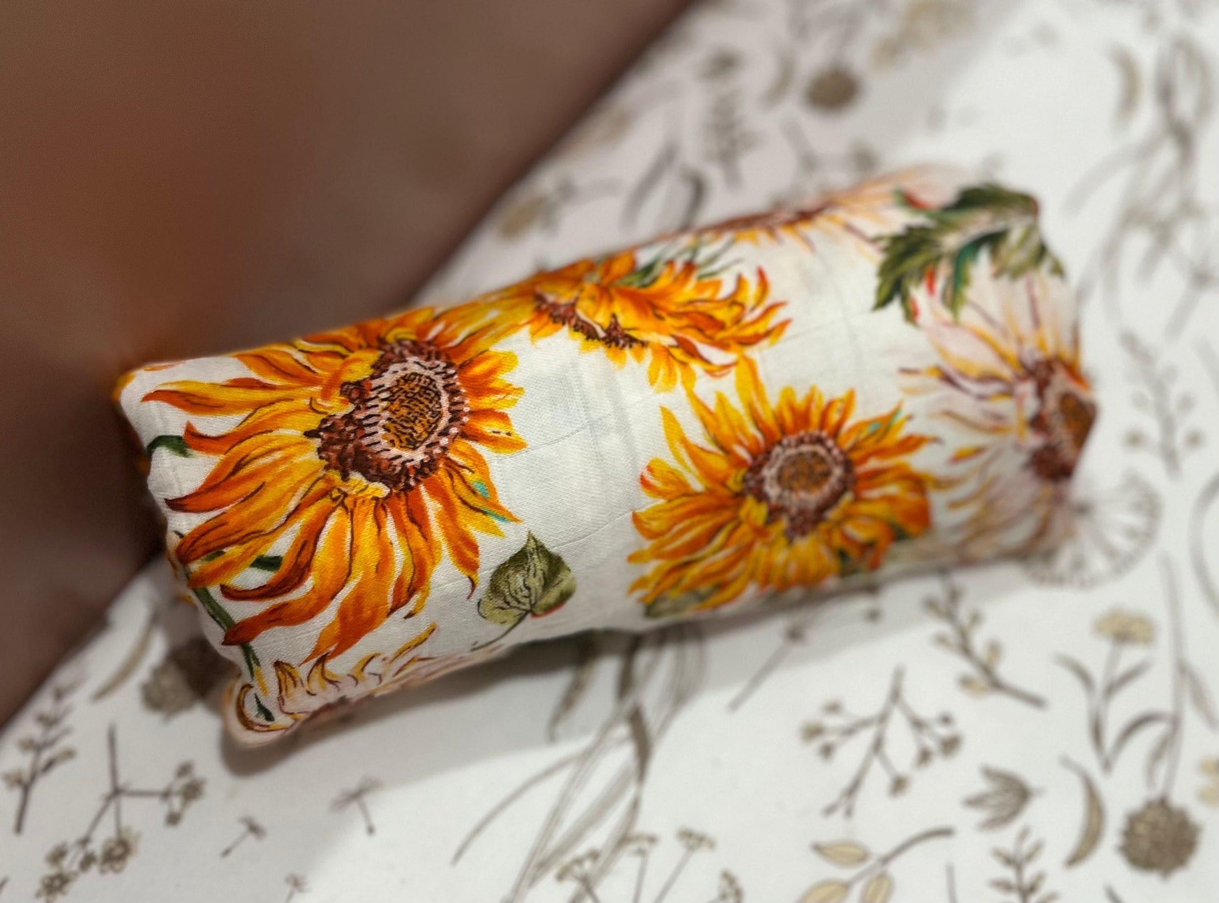 Sunflowers Bamboo Cotton Swaddle