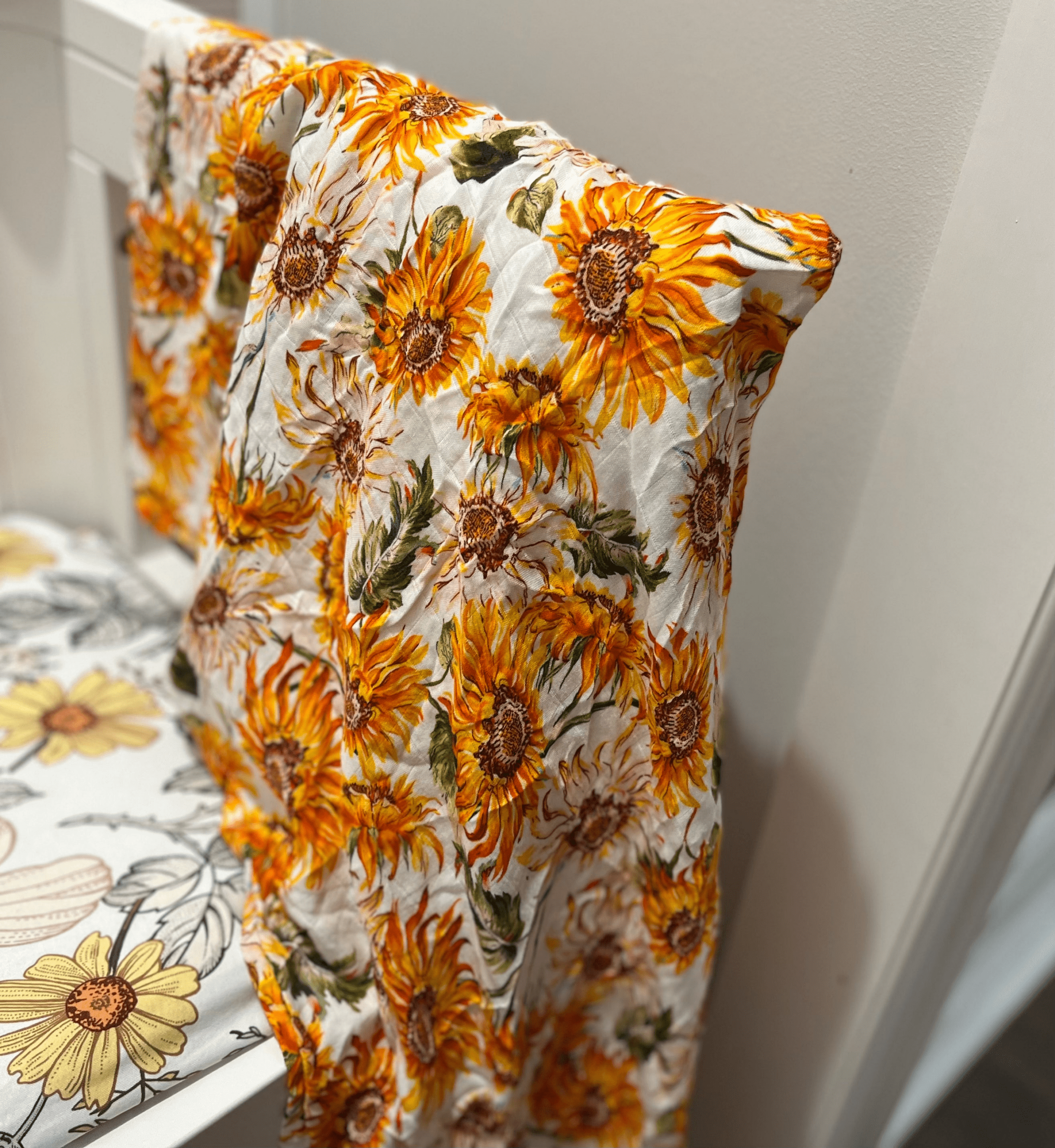 Sunflowers Bamboo Cotton Swaddle - Image 6