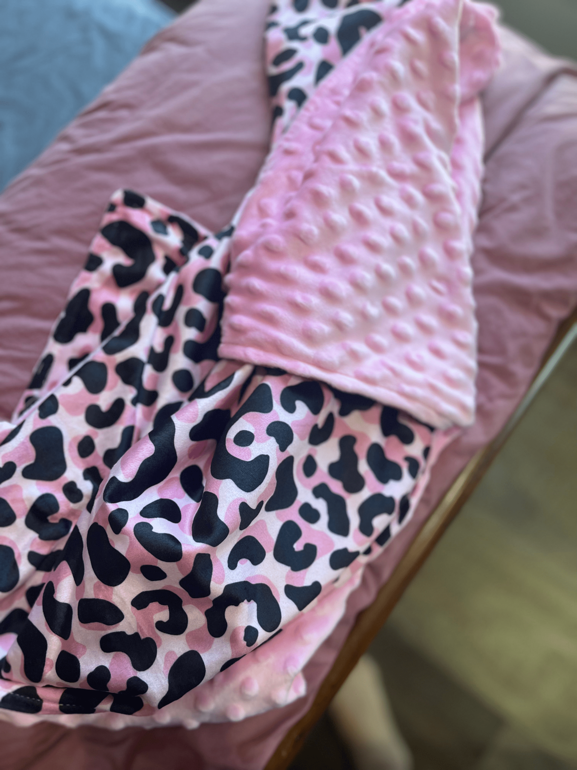 Cotton Snuggle Blanket - Pink Safari - Image 6
