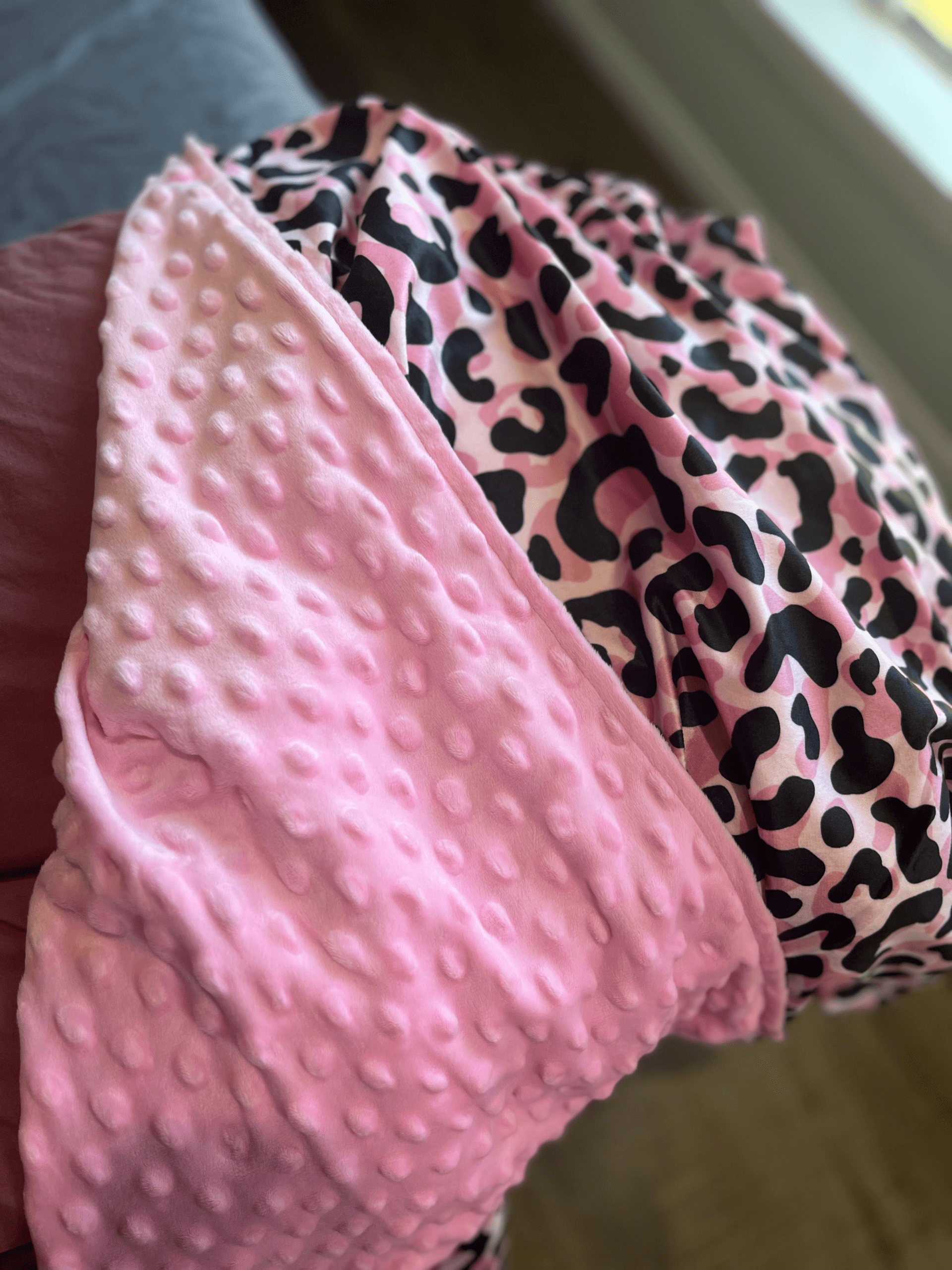 Cotton Snuggle Blanket - Pink Safari - Image 8