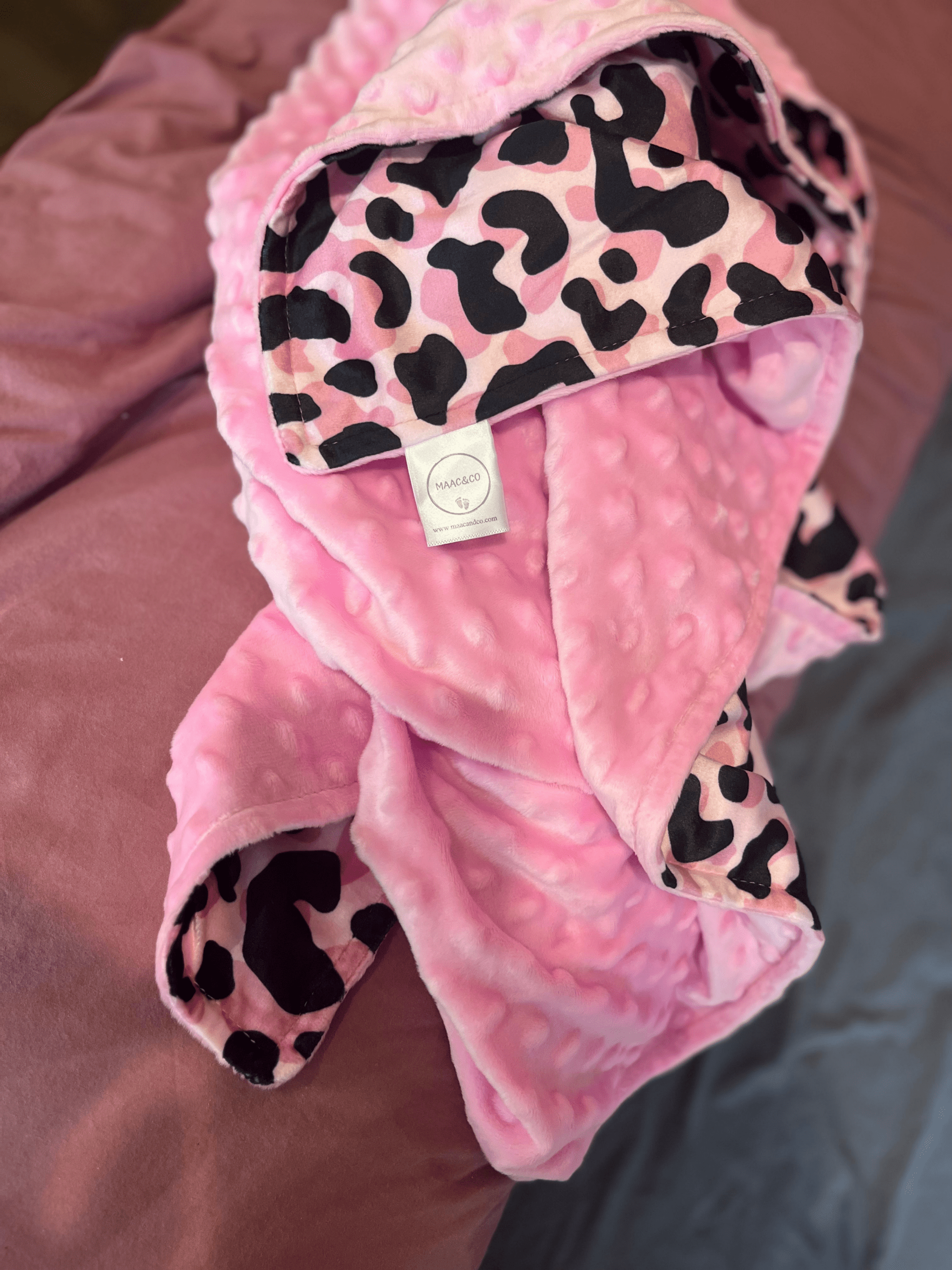 Cotton Snuggle Blanket - Pink Safari - Image 7